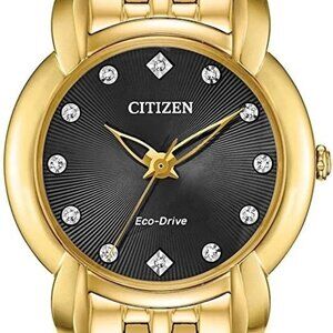 Citizen Women's Classic Eco-Drive Gold Watch 30MM EM0712-59E